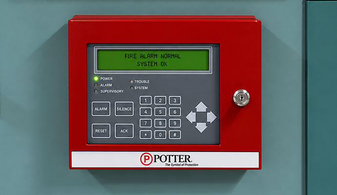 Commercial fire alarm control panel