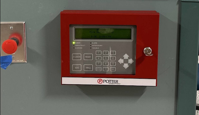 Commercial fire alarm control panel