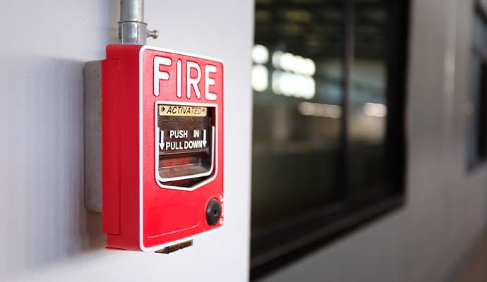Commercial fire alarm pull station