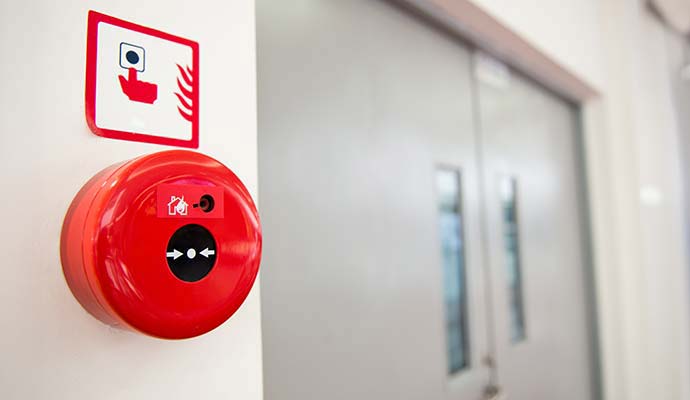 Manual fire alarm call point button