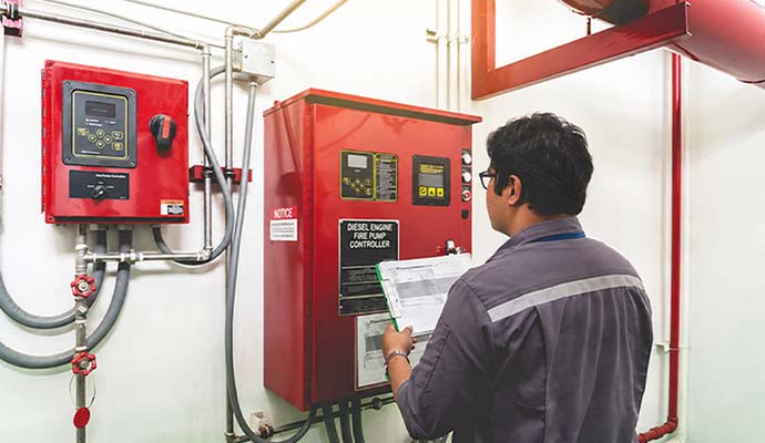 Professional fire alarm inspection service